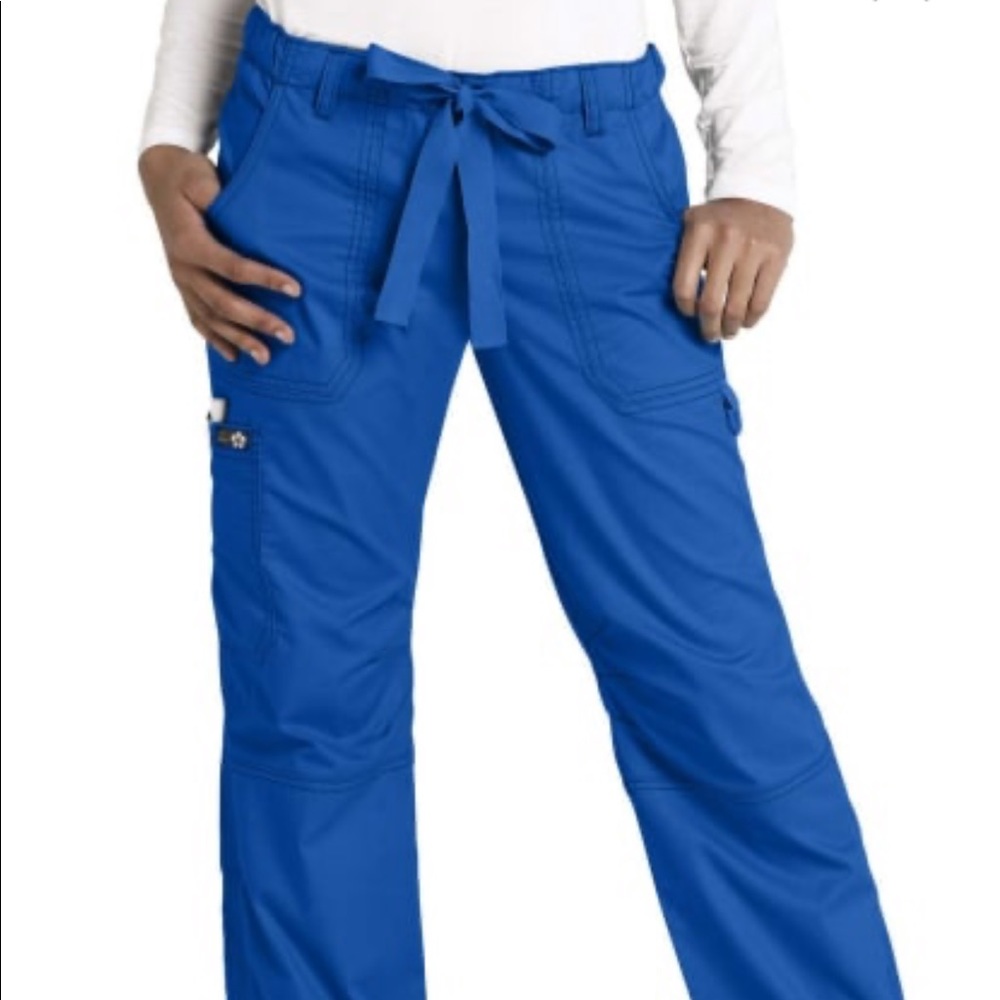 Royal Blue Koi Scrub Pants
